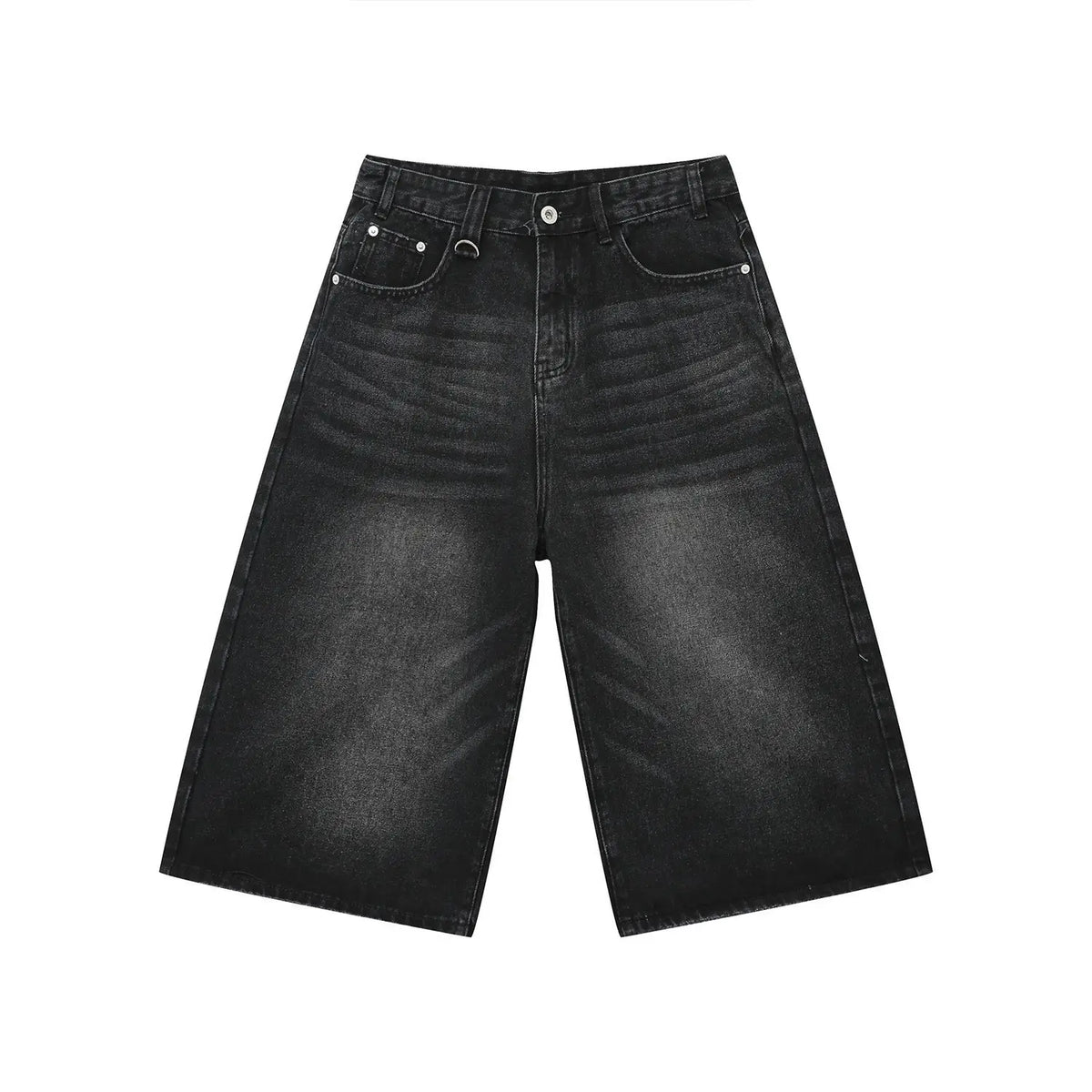 American Style Washed Denim Shorts Men
