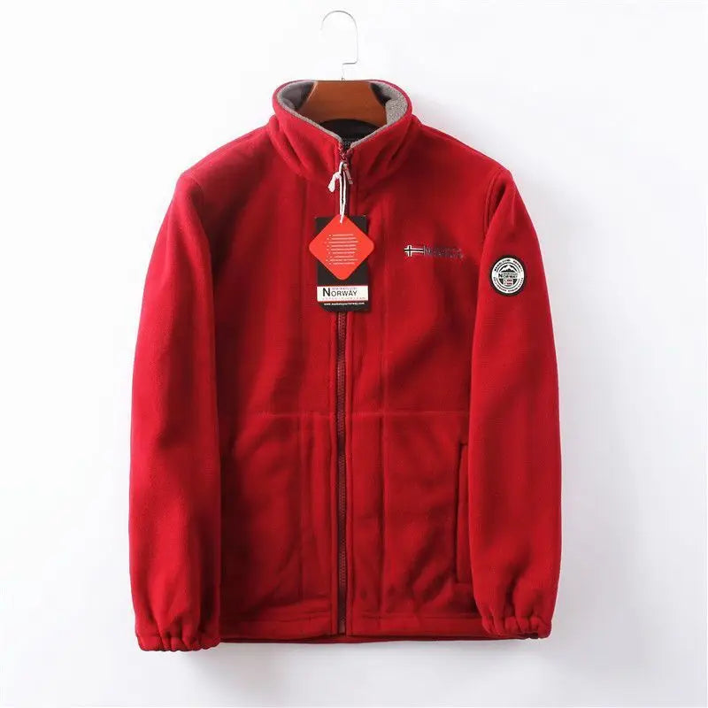 Norwegian Orders! Outdoor Velvet Thickeneded Double-Sided Polar Fleece Jacket Winter Windproof and Coldproof Warm Style
