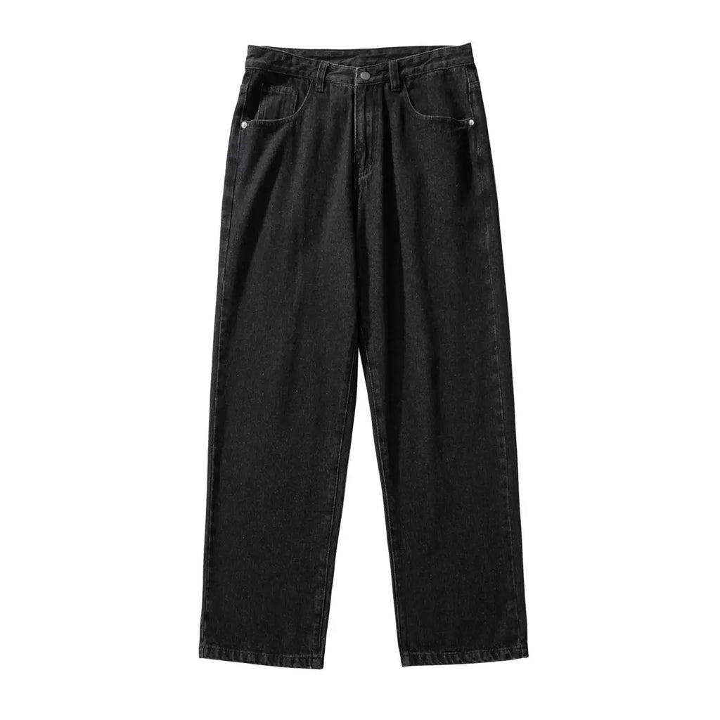 Xxbro Men's Wide Leg Retro Jeans All-Match Loose Fit