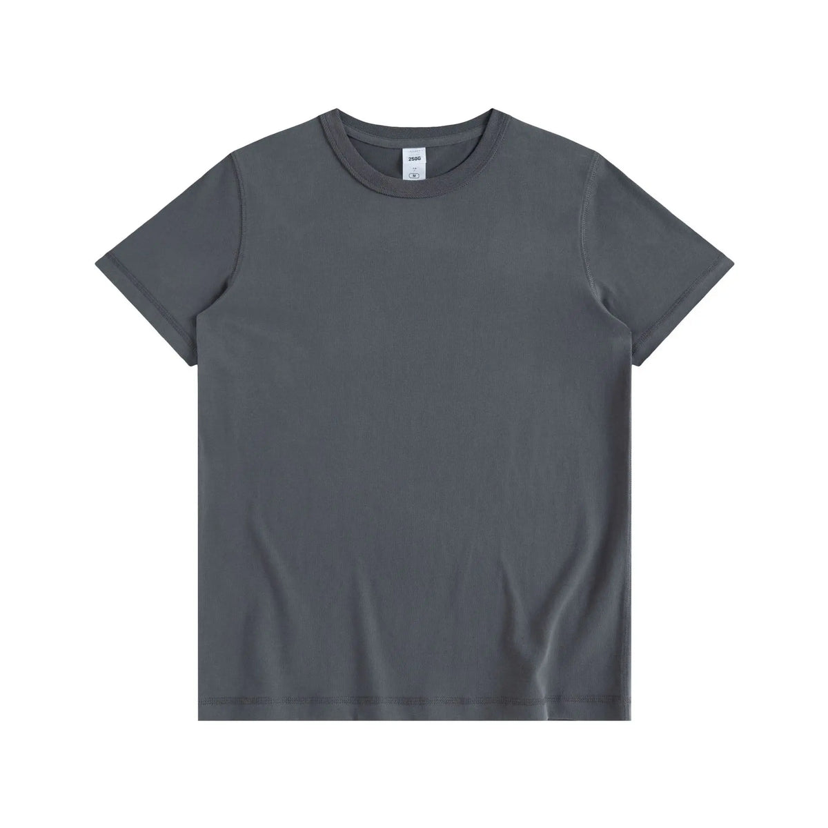Pure Cotton Men's White Crew Neck T-Shirt 250g