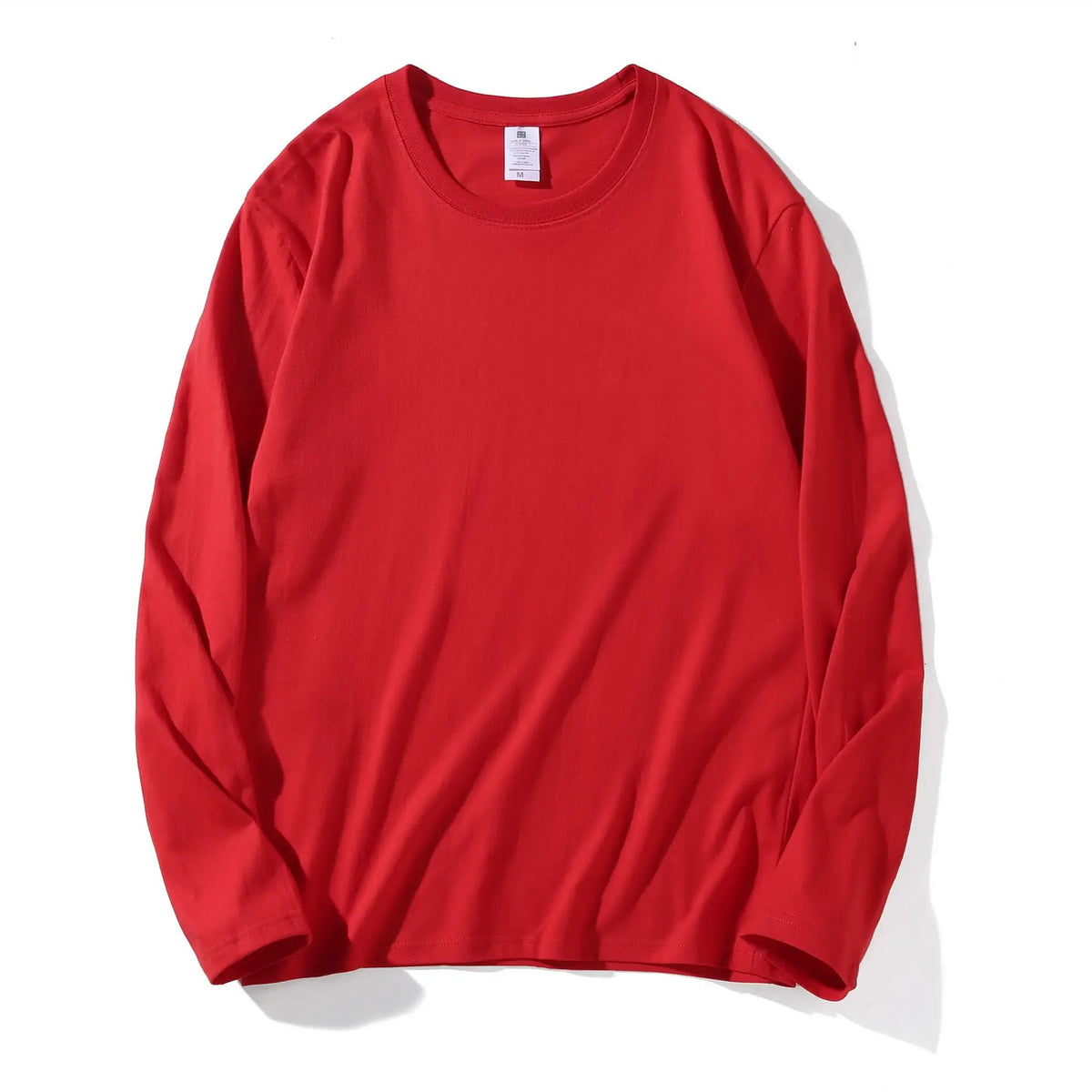 Men Black Cotton Long Sleeve T-Shirt Loose Fit