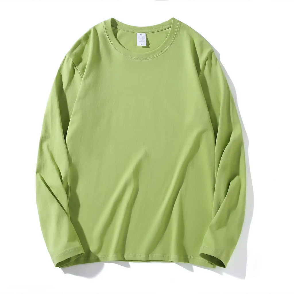 Men Black Cotton Long Sleeve T-Shirt Loose Fit