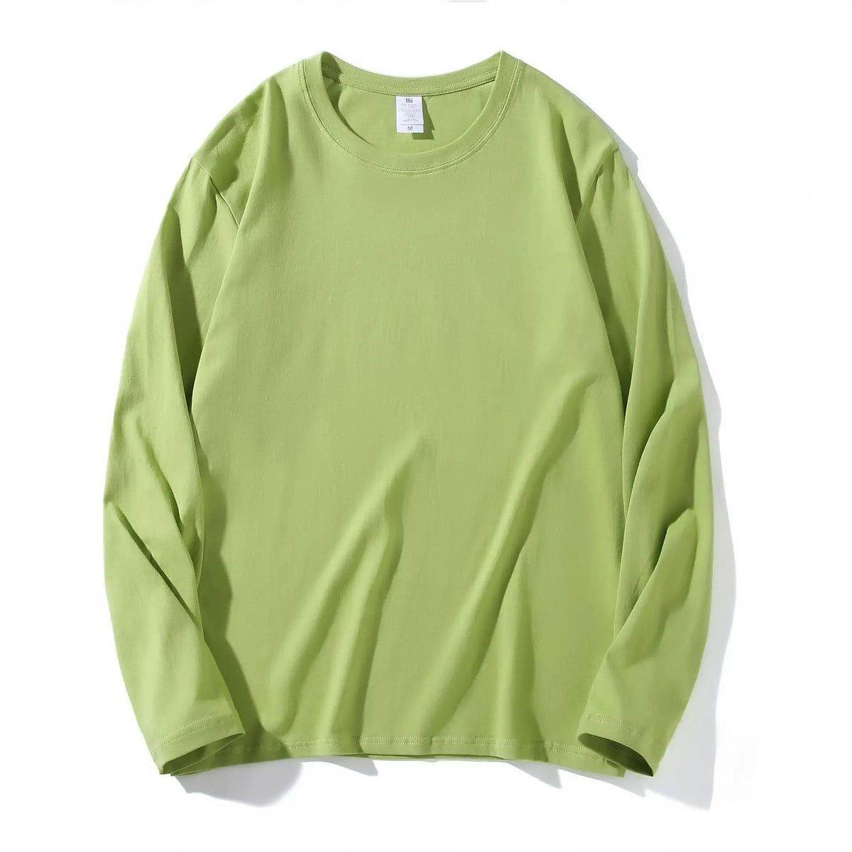 Men Black Cotton Long Sleeve T-Shirt Loose Fit
