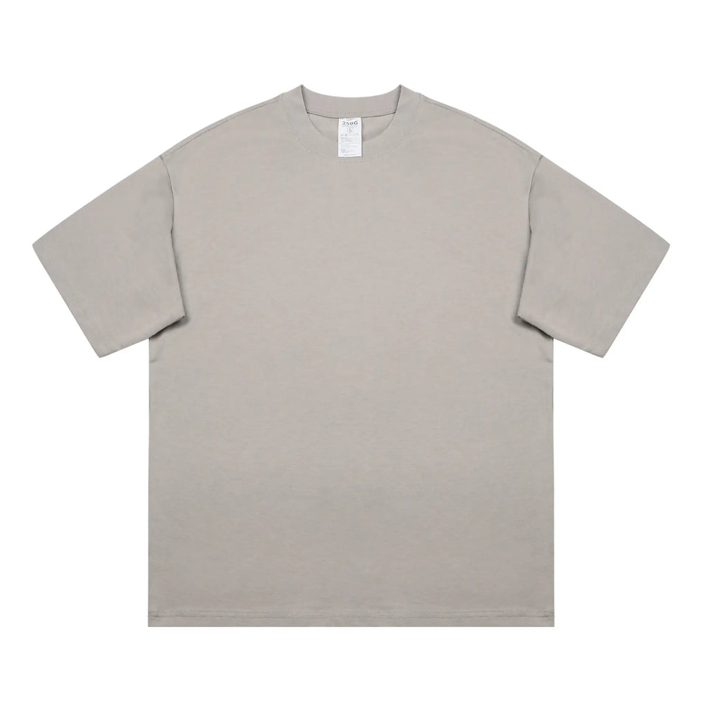 Men's Black Cotton T-Shirt Large Loose Breathable