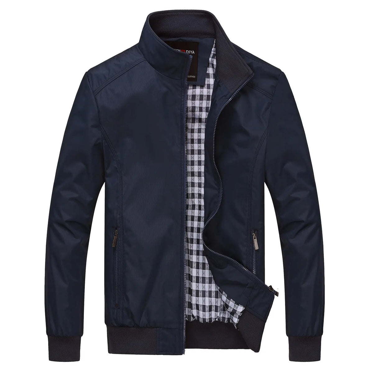 Black Thickened Business Men's Jacket Large Casual Loose