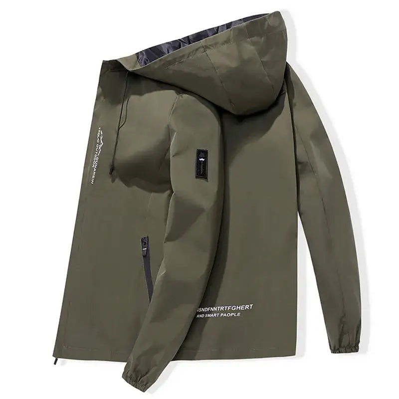Men's Black Hooded Hoodie Spring Autumn 2023