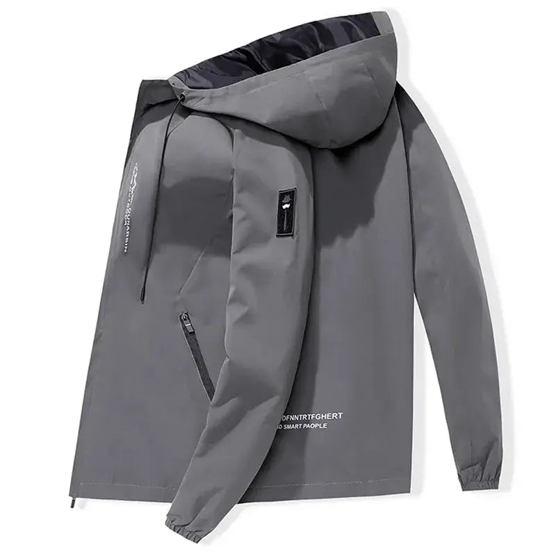 Men's Black Hooded Hoodie Spring Autumn 2023