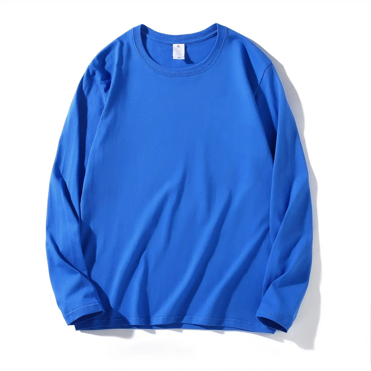 Men Black Cotton Long Sleeve T-Shirt Loose Fit
