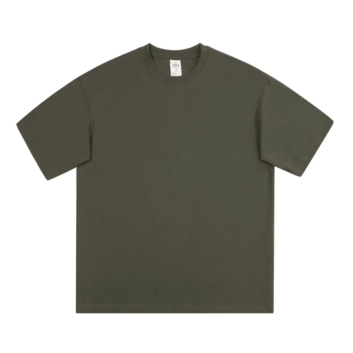 Men's Black Cotton T-Shirt Large Loose Breathable