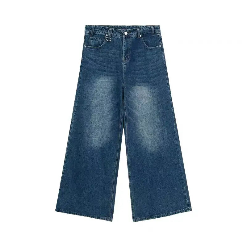 American Style Washed Denim Shorts Men