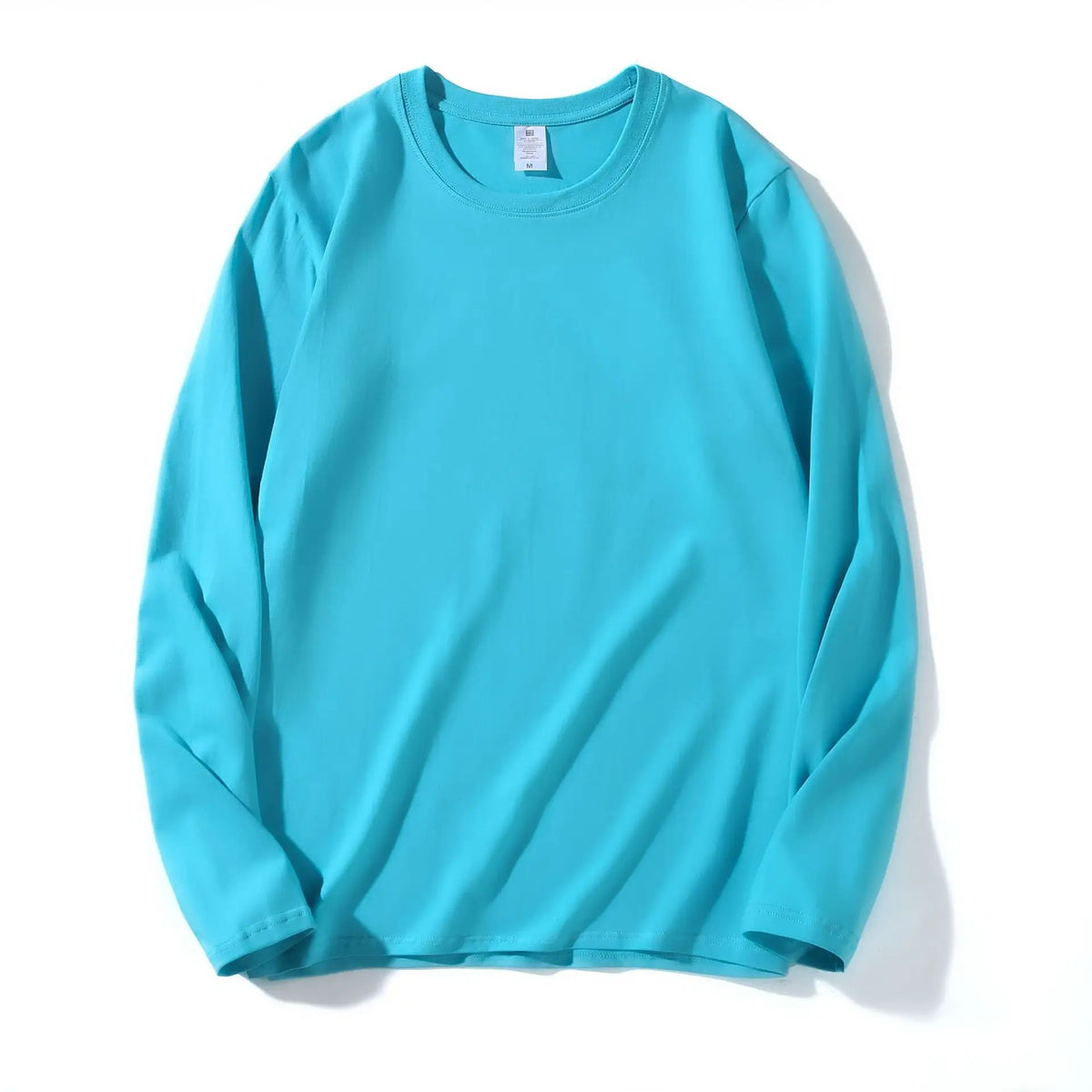 Men Black Cotton Long Sleeve T-Shirt Loose Fit