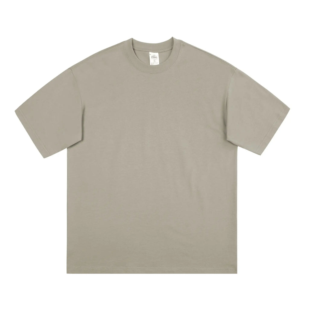 Men's Black Cotton T-Shirt Large Loose Breathable