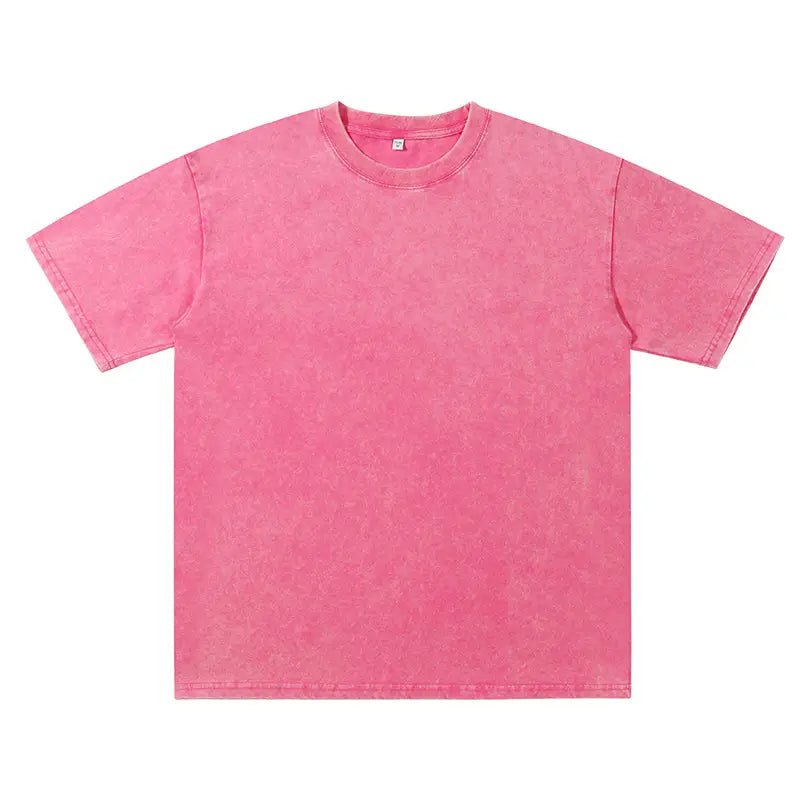 Heavy Duty Pure Cotton Men's T-Shirt Black Short Sleeve