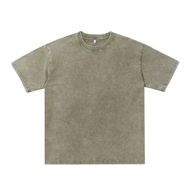 Heavy Duty Pure Cotton Men's T-Shirt Black Short Sleeve