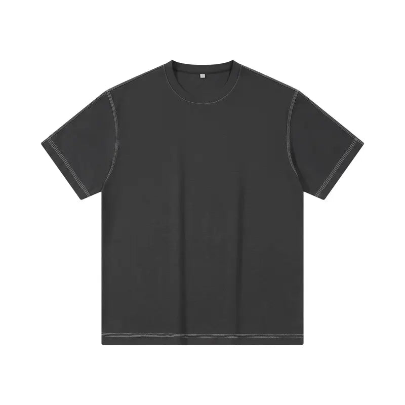 Dengjue Men's Color-Block Twill T-Shirt Short Sleeve 2026
