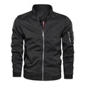 Men's Blue Bomber Jacket Spring Autumn Casual Coat