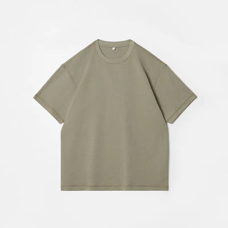 Dengjue Men's Color-Block Twill T-Shirt Short Sleeve 2026
