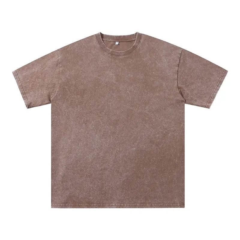 Heavy Duty Pure Cotton Men's T-Shirt Black Short Sleeve