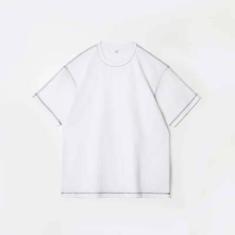 Dengjue Men's Color-Block Twill T-Shirt Short Sleeve 2026