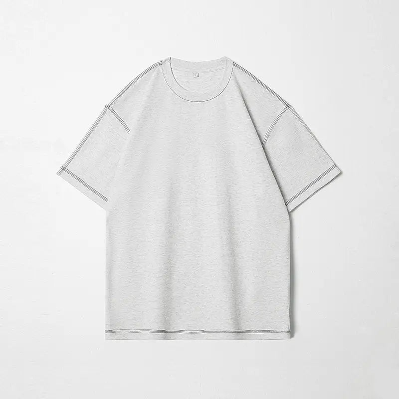 Dengjue Men's Color-Block Twill T-Shirt Short Sleeve 2026
